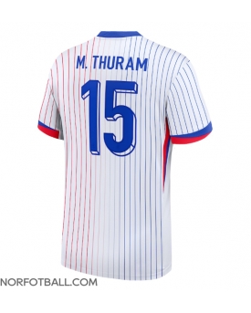 Billige Fotballdrakt Frankrike Marcus Thuram #15 Replika Bortedrakt EM 2024 Kortermet